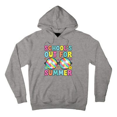 Last Day Of School Graduation Groovy Schools Out For Summer Tall Hoodie