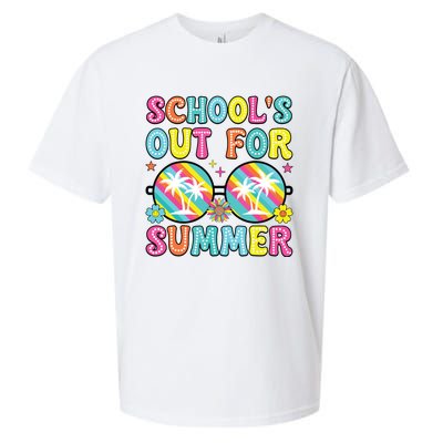 Last Day Of School Graduation Groovy Schools Out For Summer Sueded Cloud Jersey T-Shirt