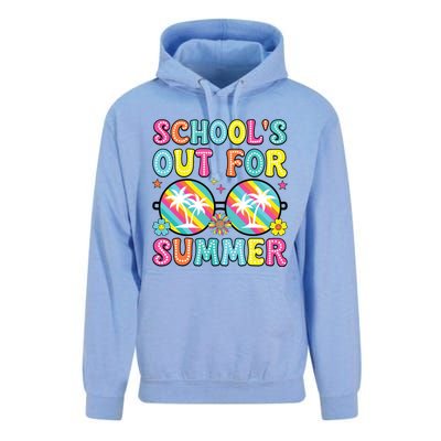 Last Day Of School Graduation Groovy Schools Out For Summer Unisex Surf Hoodie