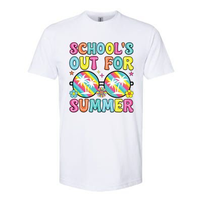 Last Day Of School Graduation Groovy Schools Out For Summer Softstyle CVC T-Shirt