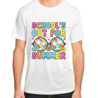 Last Day Of School Graduation Groovy Schools Out For Summer Adult ChromaSoft Performance T-Shirt