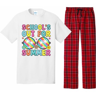 Last Day Of School Graduation Groovy Schools Out For Summer Pajama Set