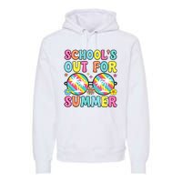 Last Day Of School Graduation Groovy Schools Out For Summer Premium Hoodie