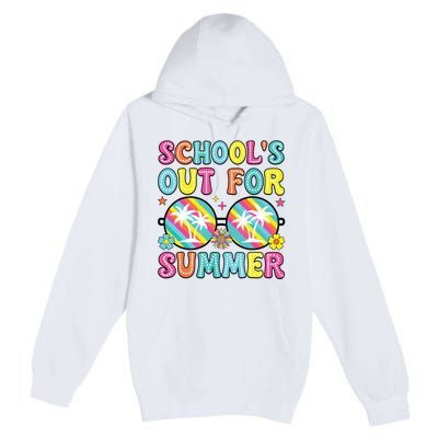 Last Day Of School Graduation Groovy Schools Out For Summer Premium Pullover Hoodie