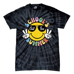 Last Day Of School Graduation Groovy Schools Out For Summer Tie-Dye T-Shirt