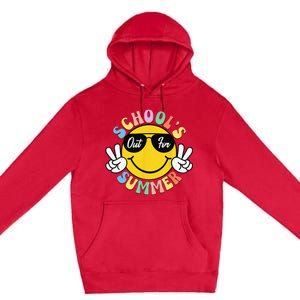 Last Day Of School Graduation Groovy Schools Out For Summer Premium Pullover Hoodie