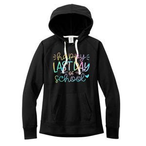 Last Day of School Tie Dye School Graduation Gifts Women's Fleece Hoodie