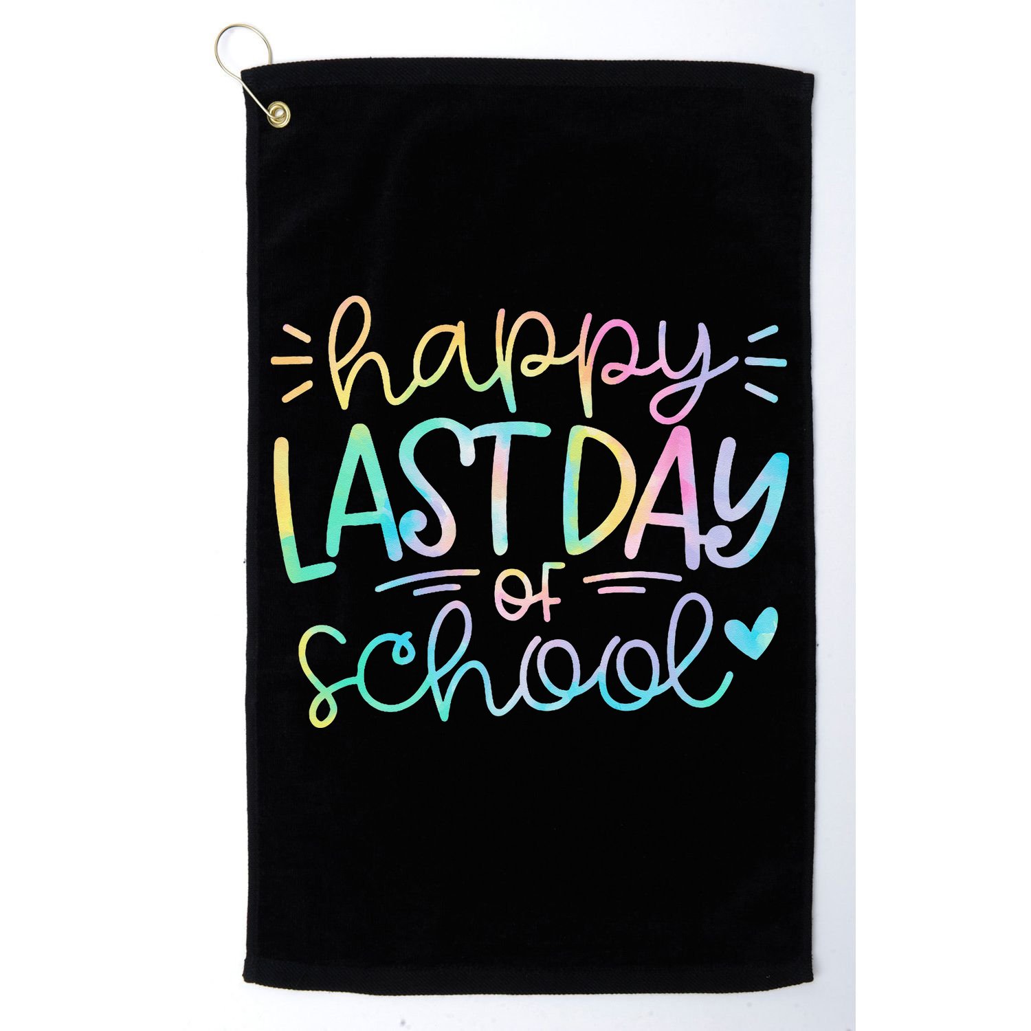 Last Day of School Tie Dye School Graduation Gifts Golf Towel