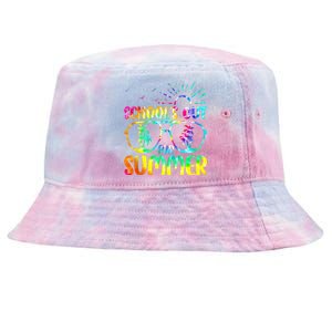 Last Day Of School Schools Out Summer Teacher Tie Dye Tie-Dyed Bucket Hat