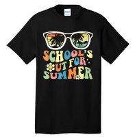 Last Day Of School Graduation Groovy Schools Out For Summer Tall T-Shirt