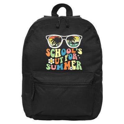 Last Day Of School Graduation Groovy Schools Out For Summer 16 in Basic Backpack