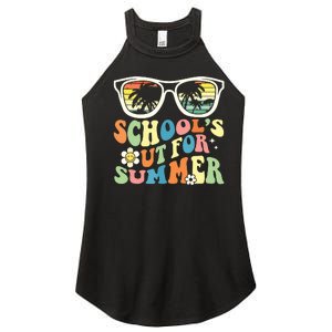 Last Day Of School Graduation Groovy Schools Out For Summer Women's Perfect Tri Rocker Tank