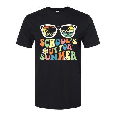 Last Day Of School Graduation Groovy Schools Out For Summer Softstyle CVC T-Shirt