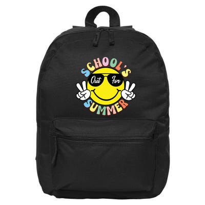 Last Day Of School Graduation Groovy Schools Out For Summer 16 in Basic Backpack