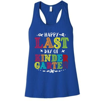 Last Day Of Kindergarten Great Gift Magical Unicorn Gift Women's Racerback Tank