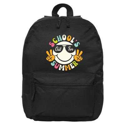 Last Day Of School Graduation Groovy Schools Out For Summer 16 in Basic Backpack