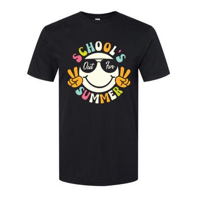 Last Day Of School Graduation Groovy Schools Out For Summer Softstyle® CVC T-Shirt