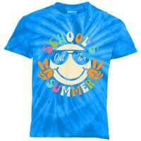 Last Day Of School Graduation Groovy Schools Out For Summer Kids Tie-Dye T-Shirt