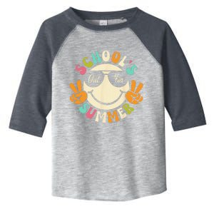 Last Day Of School Graduation Groovy Schools Out For Summer Toddler Fine Jersey T-Shirt