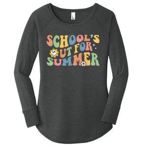 Last Day Of School Schools Out For Summer Teacher Women's Perfect Tri Tunic Long Sleeve Shirt