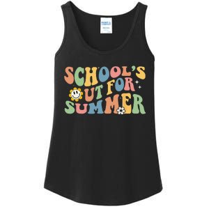 Last Day Of School Schools Out For Summer Teacher Ladies Essential Tank