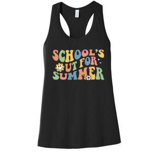 Last Day Of School Schools Out For Summer Teacher Women's Racerback Tank