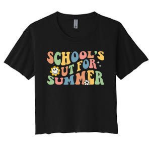 Last Day Of School Schools Out For Summer Teacher Women's Crop Top Tee