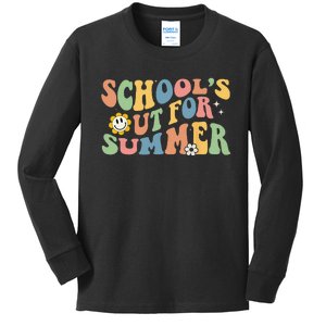 Last Day Of School Schools Out For Summer Teacher Kids Long Sleeve Shirt