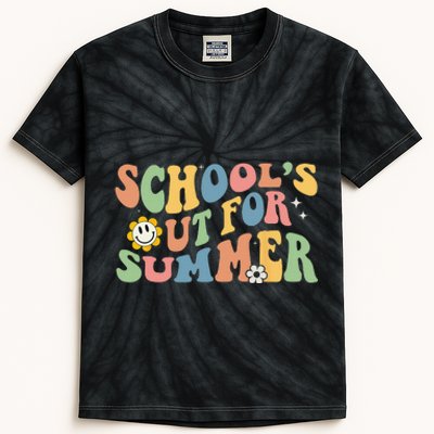 Last Day Of School Schools Out For Summer Teacher Kids Tie-Dye T-Shirt