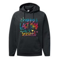 Last Day of School Tie Dye School Graduation Gifts Performance Fleece Hoodie