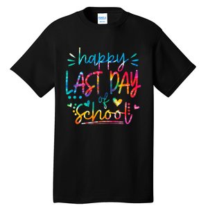 Last Day of School Tie Dye School Graduation Gifts Tall T-Shirt