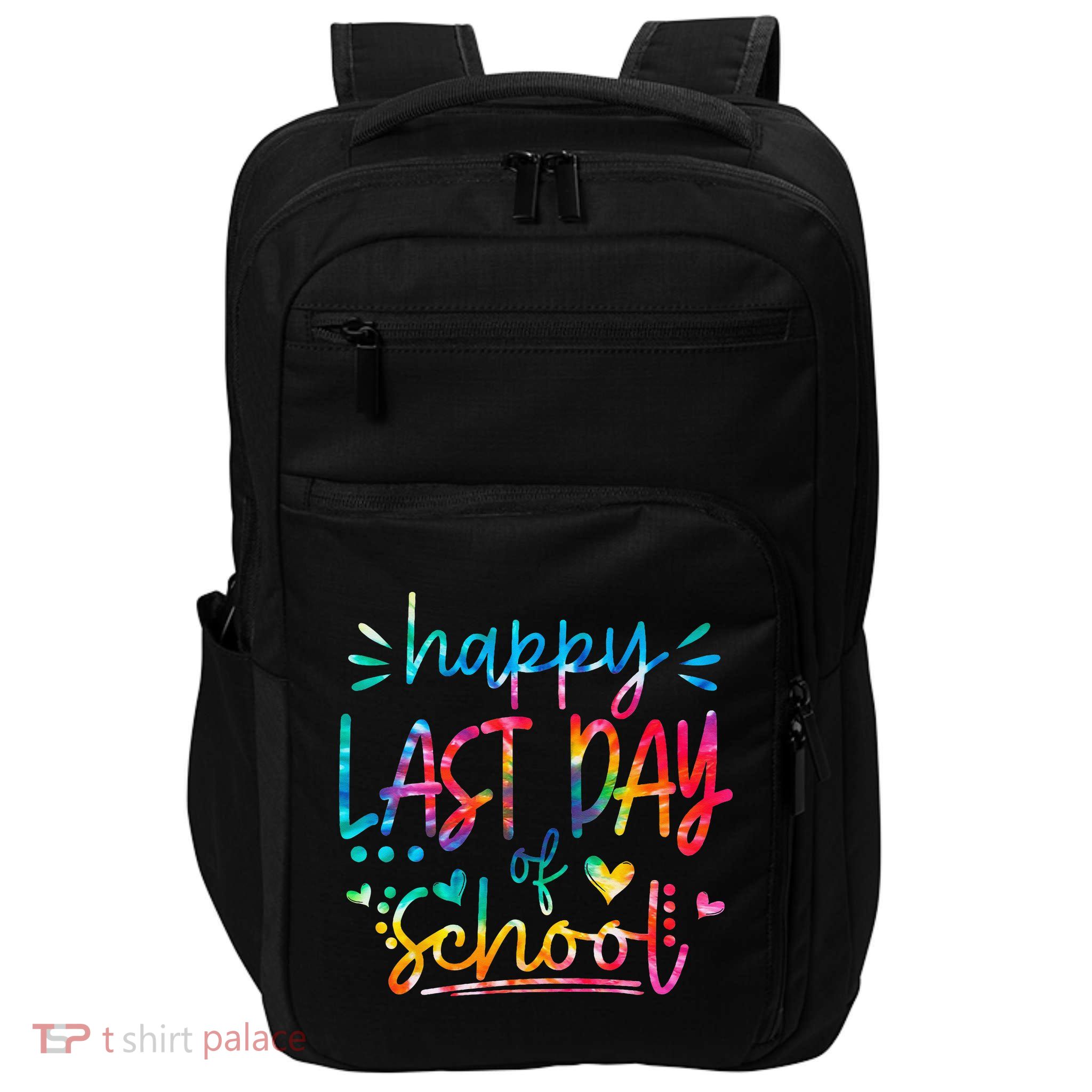 Last Day of School Tie Dye School Graduation Gifts Impact Tech Backpack