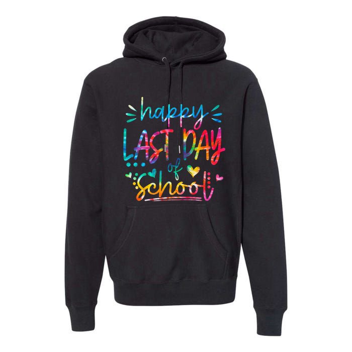 Last Day of School Tie Dye School Graduation Gifts Premium Hoodie