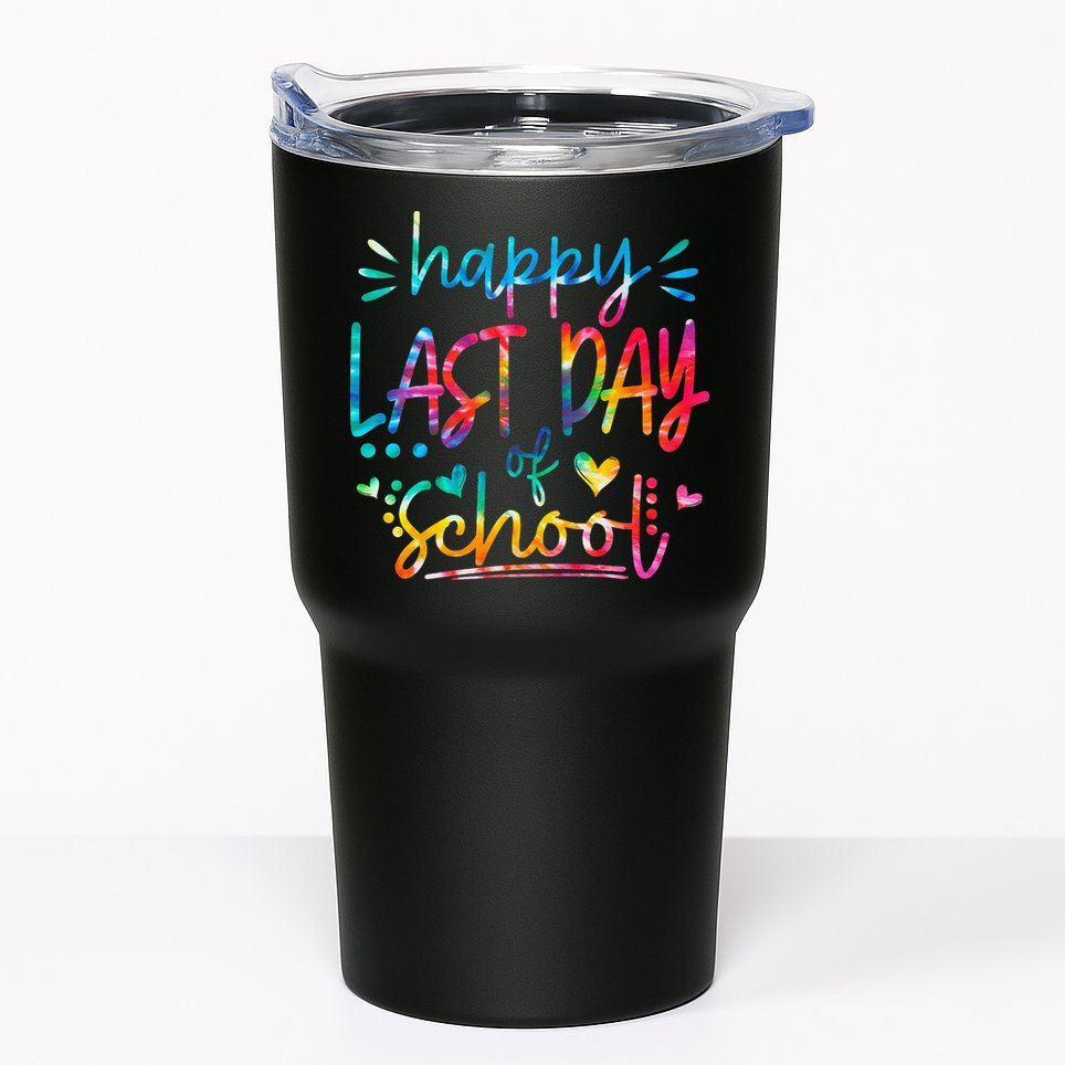 Last Day of School Tie Dye School Graduation Gifts Tumbler