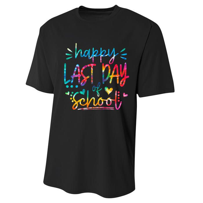 Last Day of School Tie Dye School Graduation Gifts Performance Sprint T-Shirt