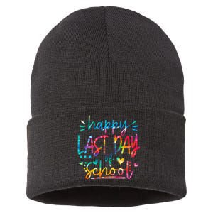 Last Day of School Tie Dye School Graduation Gifts Sustainable Knit Beanie