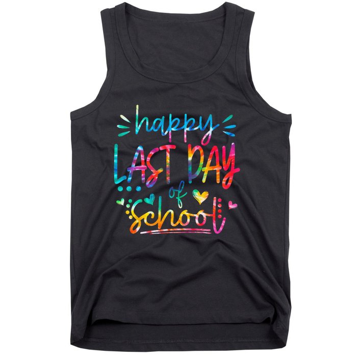 Last Day of School Tie Dye School Graduation Gifts Tank Top