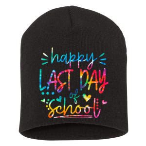 Last Day of School Tie Dye School Graduation Gifts Short Acrylic Beanie