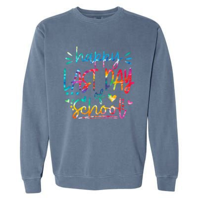 Last Day of School Tie Dye School Graduation Gifts Garment-Dyed Sweatshirt