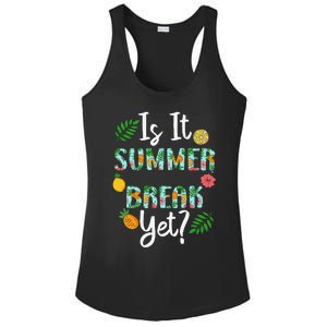 Last Day Of School Is It Summer Break Yet Teacher Vacation Ladies PosiCharge Competitor Racerback Tank