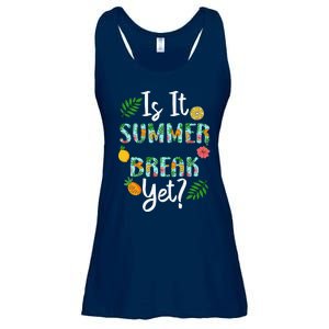 Last Day Of School Is It Summer Break Yet Teacher Vacation Ladies Essential Flowy Tank