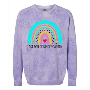 Last Day Of School Kindergarten Funny Gifts For Colorblast Crewneck Sweatshirt