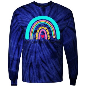 Last Day Of School Kindergarten Funny Gifts For Tie-Dye Long Sleeve Shirt