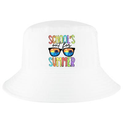 Last Day Of School Schools Out For Summer Teacher Vintage Cool Comfort Performance Bucket Hat