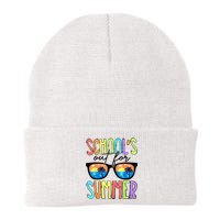 Last Day Of School Schools Out For Summer Teacher Vintage Knit Cap Winter Beanie