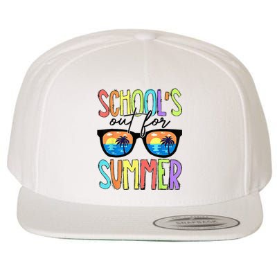 Last Day Of School Schools Out For Summer Teacher Vintage Wool Snapback Cap