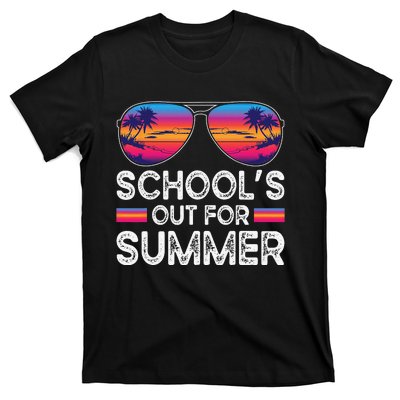 Last Day Of School Retro Schools Out For Summer Teacher T-Shirt