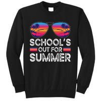 Last Day Of School Retro Schools Out For Summer Teacher Tall Sweatshirt