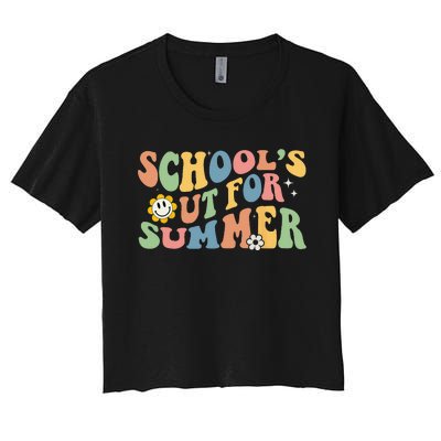 Last Day Of School Schools Out For Summer Teacher Women's Crop Top Tee