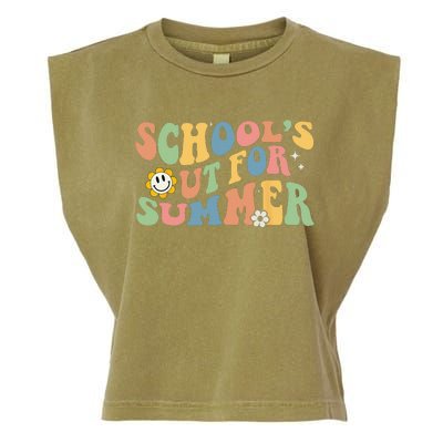 Last Day Of School Schools Out For Summer Teacher Garment-Dyed Women's Muscle Tee